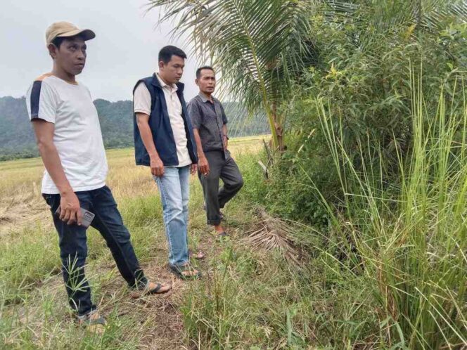 
 Dinas PUPR Aceh Selatan Pantau Saluran Irigasi di Gampong Alur Mas