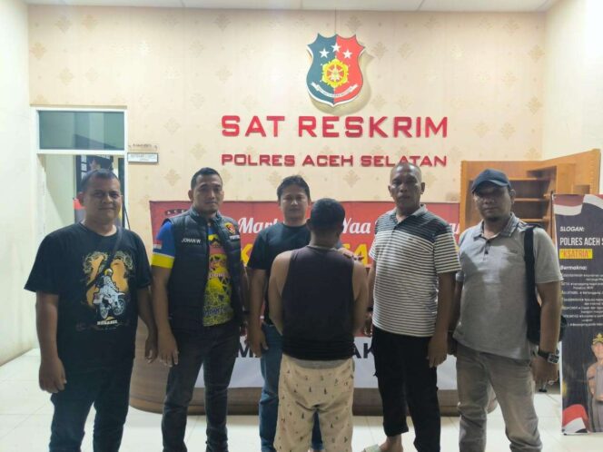 
 Biadab, Ayah Hamili  Anak Kandung,Satreskrim Polres Aceh Selatan Amankan Pelaku