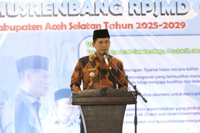 
 Bupati Buka Musrenbang Penyusunan RPJMD Aceh Selatan 2025-2029