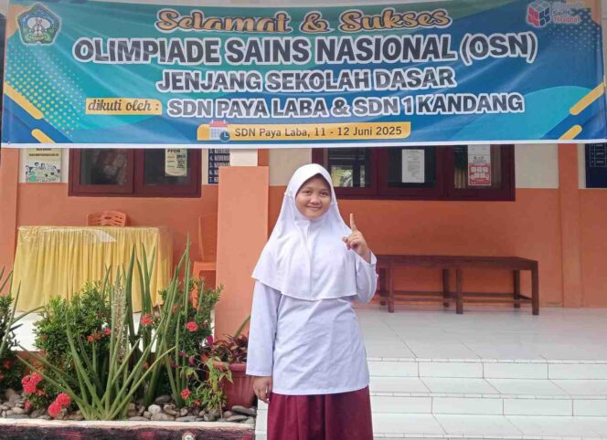 
 Raisya Aqila Finalis OSN Tingkat Provinsi Aceh Tahun 2025 dari SDN 1 Kandang