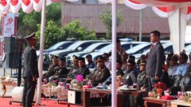 Bupati Aceh Selatan H.Mirwan MS bertindak sebagai Inspektur Upacara HUT Bhayangkara ke 79