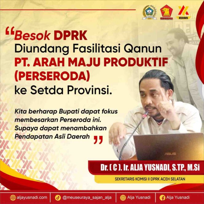
 Anggota DPRK Aceh Selatan,Alja Yusnadi