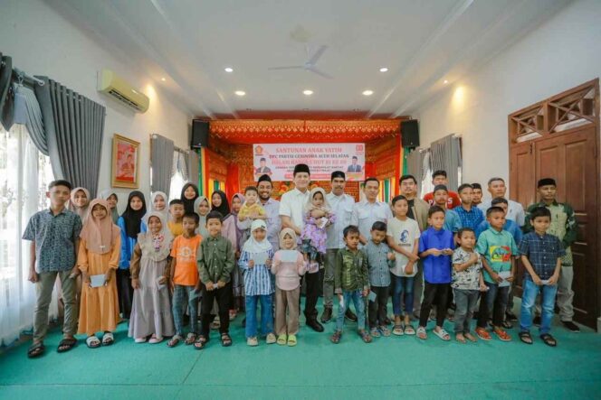 
 DPC Partai Gerindra Aceh Santuni 60 Anak Yatim, Sabtu 16 Agustus 2025