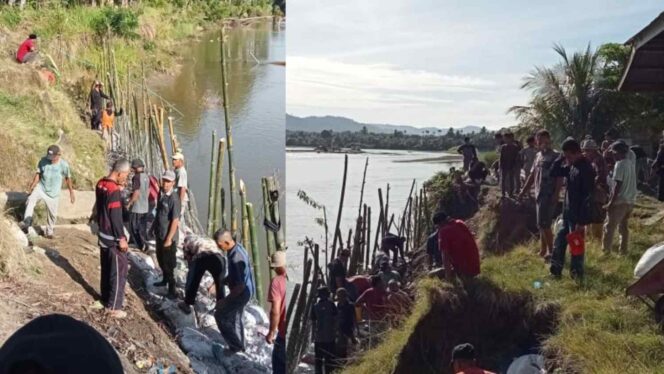
 Foto: Warga Gampong Pulo Ie Kecamatan Kluet Selatan melakukan Gotong Royong Minggu 31 Agustus 2025