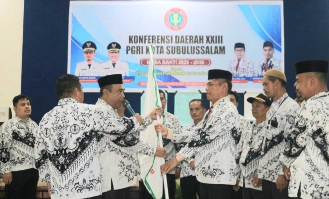 
 Antoni Berampu Terpilih Lagi Jabat Ketua PGRI Kota Subulussalam Periode 2025-2030