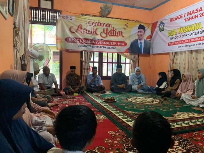 
 Kunjungi Dapil, Alja Yusnadi Gelar Santunan Anak Yatim