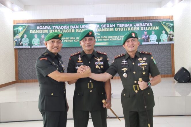 
 ‎Tongkat Komando Dandim 0107/Aceh Selatan Resmi Berganti ‎