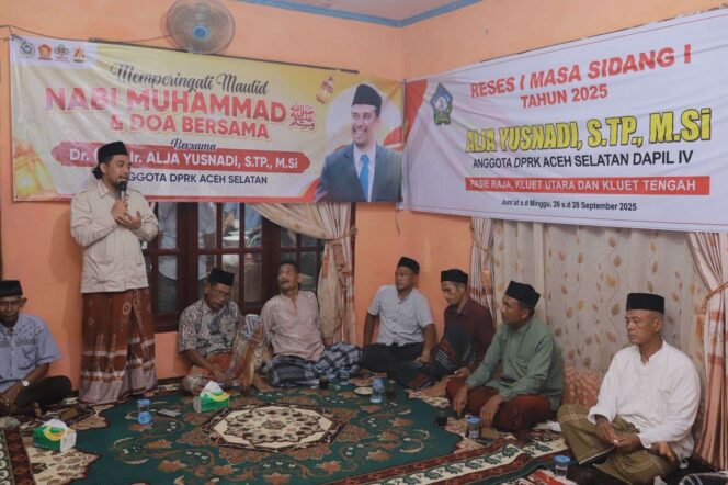 
 Anggota DPRK Aceh Selatan/Sekretaris Partai Gerindra Aceh Selatan Dr. (C), Ir. Alja Yusnadi, S.TP, M.Si