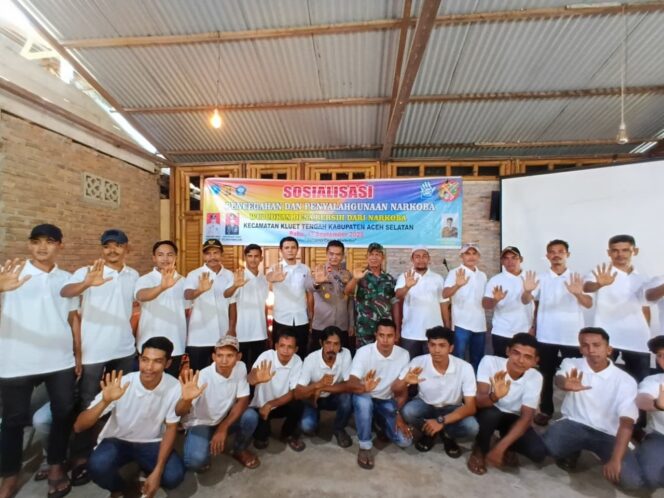 
 Wujudkan Desa Bersinar di Kluet Tengah,Satresnarkoba Polres Aceh Selatan Lakukan Sosialisasi Narkoba