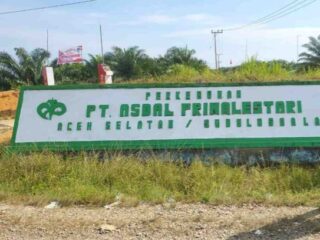Jejak Kelam PT Asdal di Kabupaten Aceh Selatan