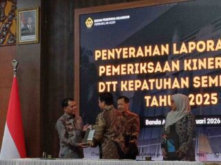 Plt Bupati Aceh Selatan Hadiri Penyerahan LHP BPK Semester II 2025 di Banda Aceh