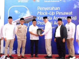 Wagub Aceh Hadiri Peresmian Pesawat Simulasi di Asrama Haji
