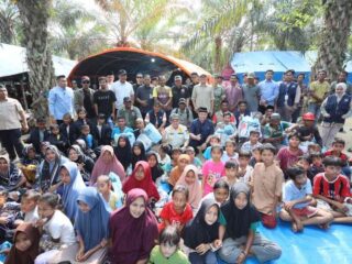 Mendagri dan Wagub Aceh tinjau Langkahan Aceh Utara,Hingga Serahkan Bantuan