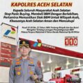 Terkait Panic Buying,Ini Himbauan Kapolres Aceh Selatan
