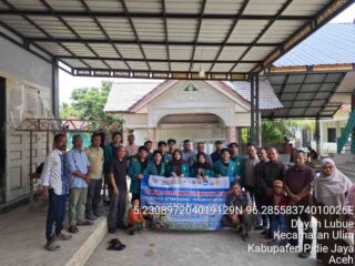 USK Serahkan Instalasi Air Bersih Ke Warga Gampong Dayah Leubeu