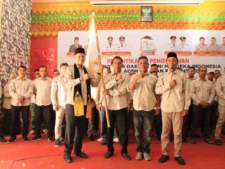 Dilantik Bupati Mirwan, Muhammad Basir Jabat Ketua,Safrijal Sekretaris DPD Tani Merdeka Aceh Selatan