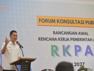 M. Nasir Buka Forum Konsultasi Publik RKPA 2027, Dorong Pembangunan Tangguh dan Sinergi Pusat-Daerah ‎
